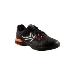 Buty tenisowe TS500 męskie na każdą nawierzchnię. Czarne buty sportowe męskie ARTENGO, z poliesteru, bez zapięcia, tenisowe. Za 149,99 zł.