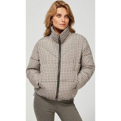 Puchowa kurtka ze stójką. Pomarańczowe kurtki damskie Moodo, xl, bez wzorów, z poliesteru, długie. Za 179,99 zł.
