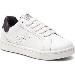 Sneakersy GEOX - J Djrock B. C J825VC 043BC C1351 S Off White/Black. Białe półbuty dziewczęce Geox, na sznurówki. W wyprzedaży za 169,00 zł.
