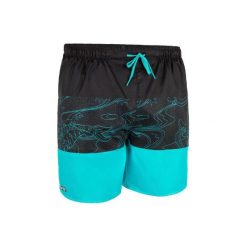 Spodenki surfing krótkie BBS 100 BLOCKOI. Niebieskie koszulki męskie OLAIAN, m, bez wzorów, z poliesteru, sportowe, na fitness i siłownię. Za 29,99 zł.