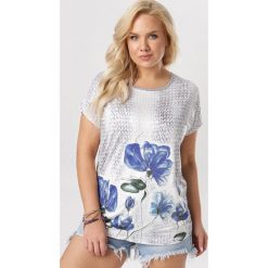 Szara Bluzka Sabridone. Szare bluzki damskie Born2be, xl, bez wzorów, bez kołnierzyka, bez rękawów. W wyprzedaży za 29,99 zł.