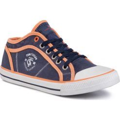 Trampki TOM TAILOR - 2772903 Cobalt Blue. Niebieskie półbuty damskie Tom Tailor, bez wzorów, z gumy, bez obcasa, na płaskiej podeszwie, bez zapięcia. W wyprzedaży za 79,98 zł.