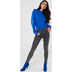 Bluzy damskie: NA-KD Trend Bluza dresowa – Blue