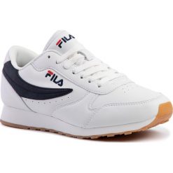 Sneakersy FILA - Orbit Low 1010263.98F White/Dress Blue. Białe sneakersy męskie Fila, bez zapięcia. Za 219,00 zł.