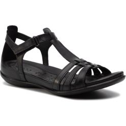 Sandały ECCO - Flash 24087353859 Black/Black. Czarne klapki damskie ecco, ze skóry. W wyprzedaży za 319,00 zł.