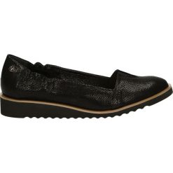 Mokasyny - 80406 CEN NER. Czarne mokasyny damskie Venezia, ze skóry. Za 159,00 zł.
