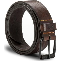 Pasek Męski BOSS - Jesse 50385672 105 Dark Brown 202. Pomarańczowe paski męskie Boss, w paski, ze skóry. W wyprzedaży za 239,00 zł.