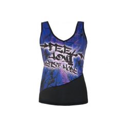 TOP CRACK. Czerwone topy sportowe damskie marki Feelj!, m, z nadrukiem, z dzianiny. Za 119,00 zł.