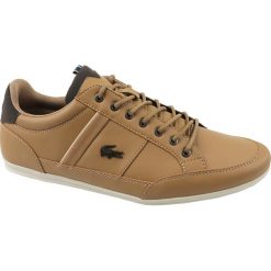 Lacoste Chaymon 118 2 CAM00122B1. Pomarańczowe buty sportowe męskie Lacoste, ze skóry, bez zapięcia. W wyprzedaży za 399,99 zł.