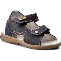 Sandały PRIMIGI - 7079400 S Vitello/Blue. Niebieskie sandały męskie Primigi, ze skóry, bez zapięcia. W wyprzedaży za 169,00 zł.