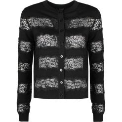 Twinset Sweter. Swetry damskie Twin Set, w koronkowe wzory, z dzianiny, z długim rękawem, długie, bez kaptura. Za 349,00 zł.