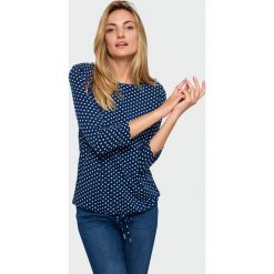 Top z nadrukiem w groszki. Bluzki damskie Greenpoint, z nadrukiem, z elastanu, bez kołnierzyka, bez rękawów. Za 49,99 zł.