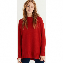 Sweter oversize - Czerwony. Czerwone swetry oversize damskie marki Sinsay, l. Za 49,99 zł.