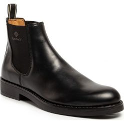 Sztyblety GANT - Oscar 19651923 Black G00. Czarne sztyblety męskie GANT, ze skóry, bez zapięcia. Za 739,00 zł.