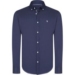 Koszula w kolorze granatowym. Niebieskie koszule męskie Giorgio di Mare, s, bez wzorów, z bawełny, button down, bez rękawów. W wyprzedaży za 128,95 zł.