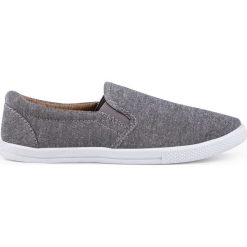 Trampki męskie: BUTY MĘSKIE TRAMPKI SLIP ON T120 – SZARE