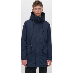 Ocieplana parka - Granatowy. Niebieskie parki męskie Reserved, s, bez wzorów, bez kaptura. Za 279,99 zł.