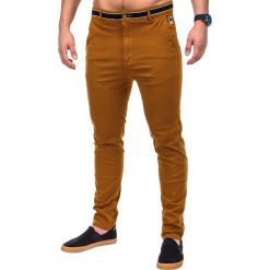 Chinosy męskie: SPODNIE MĘSKIE CHINO P156 – RUDE