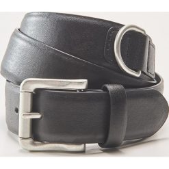 Pasek z metalowymi detalami - Czarny. Czarne paski męskie House, w paski. Za 35,99 zł.
