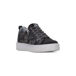Buty Nero Giardini MP NERO GIARDINI VELOUR MORFEO. Szare trampki i tenisówki damskie marki Nero Giardini MP, bez wzorów, bez zapięcia. Za 299,22 zł.