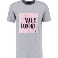 T-shirty męskie: Nicce GLITCH Tshirt z nadrukiem grey/pink