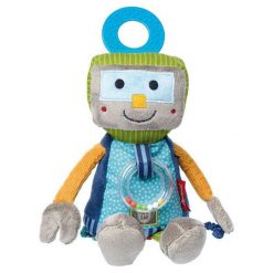 Przytulanka aktywizująca - Robot z grzechotką, gryzakiem i szeleszczącą folią Papa&Me (41673). Przytulanki i maskotki SIGIKID. Za 75,36 zł.