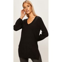 Armani Exchange - Sweter. Białe swetry damskie Armani Exchange, s, bez wzorów, z wełny, bez rękawów, bez kaptura. Za 569,90 zł.