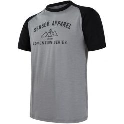 Sensor Merino Active Pt Adventure Męska Koszulka Z Krótkim Rękawem, Szara/Czarna, S. Szare koszulki męskie termoaktywne Sensor, s, bez wzorów, z materiału, bez kołnierzyka, z długim rękawem, długie, outdoorowe. Za 229,00 zł.