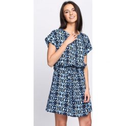 Sukienki: Niebieska Sukienka Orient Express