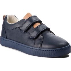 Sneakersy CLARKS - City Oasis 261359146 Navy Leather. Niebieskie półbuty dziewczęce Clarks, na rzepy. W wyprzedaży za 179,00 zł.