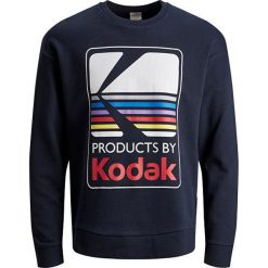 Jack&Jones Męska bluza Jorsnap Sweat Crew Neck Total Eclipse (rozmiar S). Bluzy męskie Jack&Jones, s, bez wzorów, klasyczne, z klasycznym kołnierzykiem, bez rękawów, bez kaptura. W wyprzedaży za 143,00 zł.