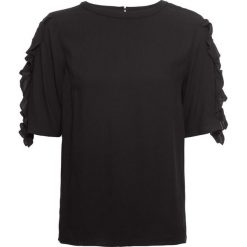 Bluzka bonprix czarny. Czarne bluzki damskie marki bonprix. Za 37,99 zł.