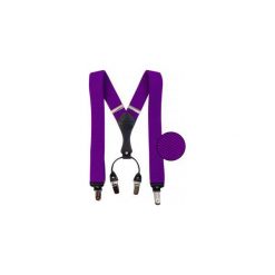 Fioletowe szelki męskie SZ17. Fioletowe szelki męskie Modini Moda Męska. Za 43,20 zł.