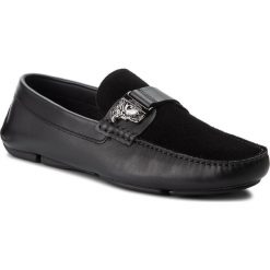 Mokasyny VERSACE COLLECTION - V900720 VM00021 V085C Nero/Nero/Canna. Czarne mokasyny męskie Versace Collection, z materiału. W wyprzedaży za 1199,00 zł.