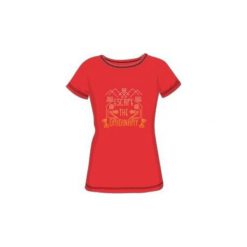 Topy sportowe damskie: Hi-tec Koszulka Damska Lady Clover Poppy Red r. M