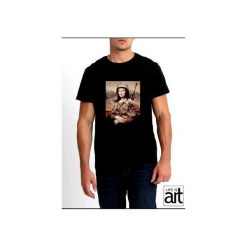 T-shirt : " Mona LIsa w armii ". Białe t-shirty męskie Life is art, s, bez wzorów, bez kołnierzyka. Za 120,00 zł.