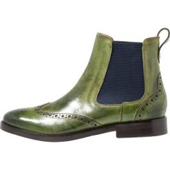Melvin & Hamilton AMELIE Ankle boot ultra green. Zielone botki damskie marki Melvin & Hamilton, ze skóry, bez obcasa, bez zapięcia. Za 709,00 zł.