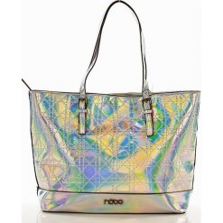 Shopper bag damskie: NOBO Hologramowy shopper bag srebrny