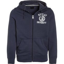 Replay Bluza rozpinana dark blue. Niebieskie bluzy męskie marki Replay, z bawełny. W wyprzedaży za 188,10 zł.