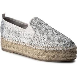 Espadryle STEVE MADDEN - Poppi Espadrille 91000270-0S0-07004-14005 Silver Multi. Szare espadryle damskie Steve Madden, bez wzorów, z gumy, bez obcasa, na koturnie. W wyprzedaży za 219,00 zł.