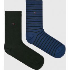 Tommy Hilfiger - Skarpetki (2-pack). Czarne skarpetki damskie TOMMY HILFIGER, z bawełny. Za 44,90 zł.