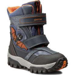 Buty zimowe chłopięce: Śniegowce GEOX – J Lt Himalaya B Abx A J64E5A 05411 C0820 Morrsky/Pomarańcz