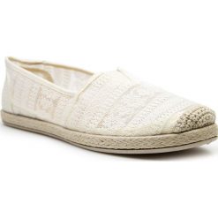 Tomsy damskie: Espadryle damskie tenisówki koronkowe tomsy beżowe N.E.W.S.