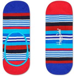 Happy Socks - Skarpety Multi Stripe. Niebieskie skarpetki męskie marki Happy Socks, z elastanu. Za 32,90 zł.