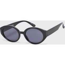 Pieces - Okulary. Białe okulary przeciwsłoneczne damskie Pieces, owalne. W wyprzedaży za 29,90 zł.