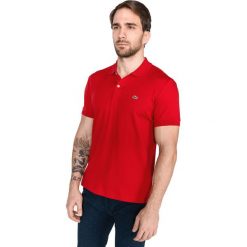 Lacoste Polo Koszulka Czerwony. Czerwone podkoszulki męskie Lacoste, l, bez wzorów, z bawełny, bez rękawów. Za 447,95 zł.