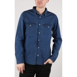 Lee Western Koszula Niebieski. Niebieskie koszule męskie Lee, s, bez wzorów, z bawełny, bez kołnierzyka, z długim rękawem. Za 369,95 zł.
