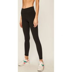 Reebok - Legginsy. Czarne spodnie damskie Reebok, s, bez wzorów, z elastanu. Za 119,90 zł.