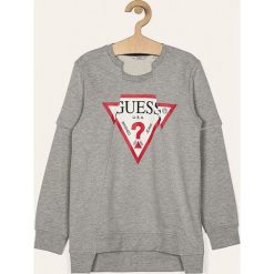 Guess Jeans - Bluza dziecięca 118-175 cm. Szare bluzy chłopięce Guess Jeans, z nadrukiem, z elastanu, bez rękawów, bez kaptura. W wyprzedaży za 129,90 zł.