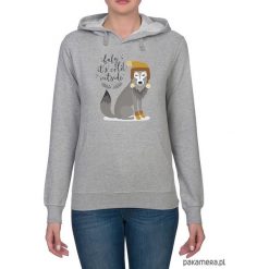 Bluzy damskie: Bluza damska z zimowym wilkiem